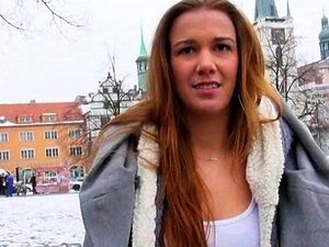 Non-Professional Eurobabe picked up and cunt gangbanged for money