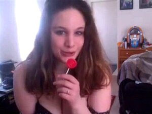 webcam chica con tiras y canta